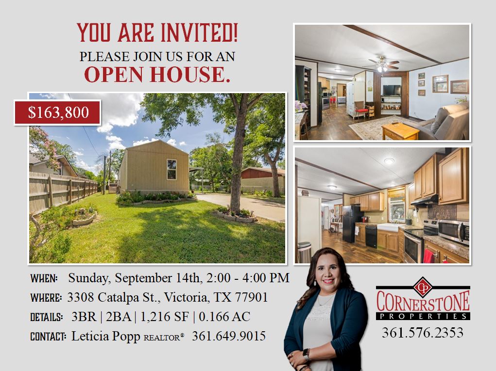 Open House Sunday, September 14th