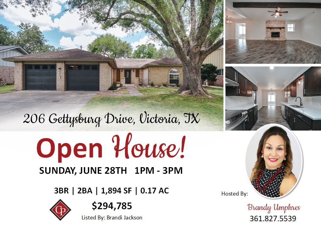 Open House this Sunday 1-3 PM