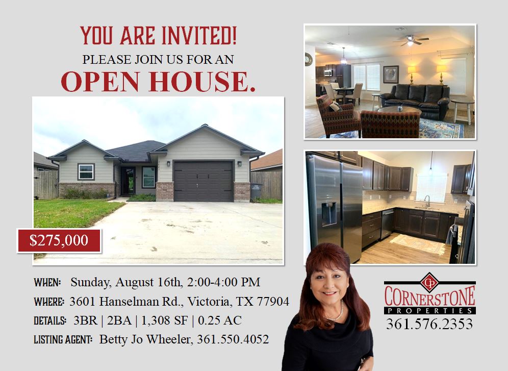 Open house Victoria Texas