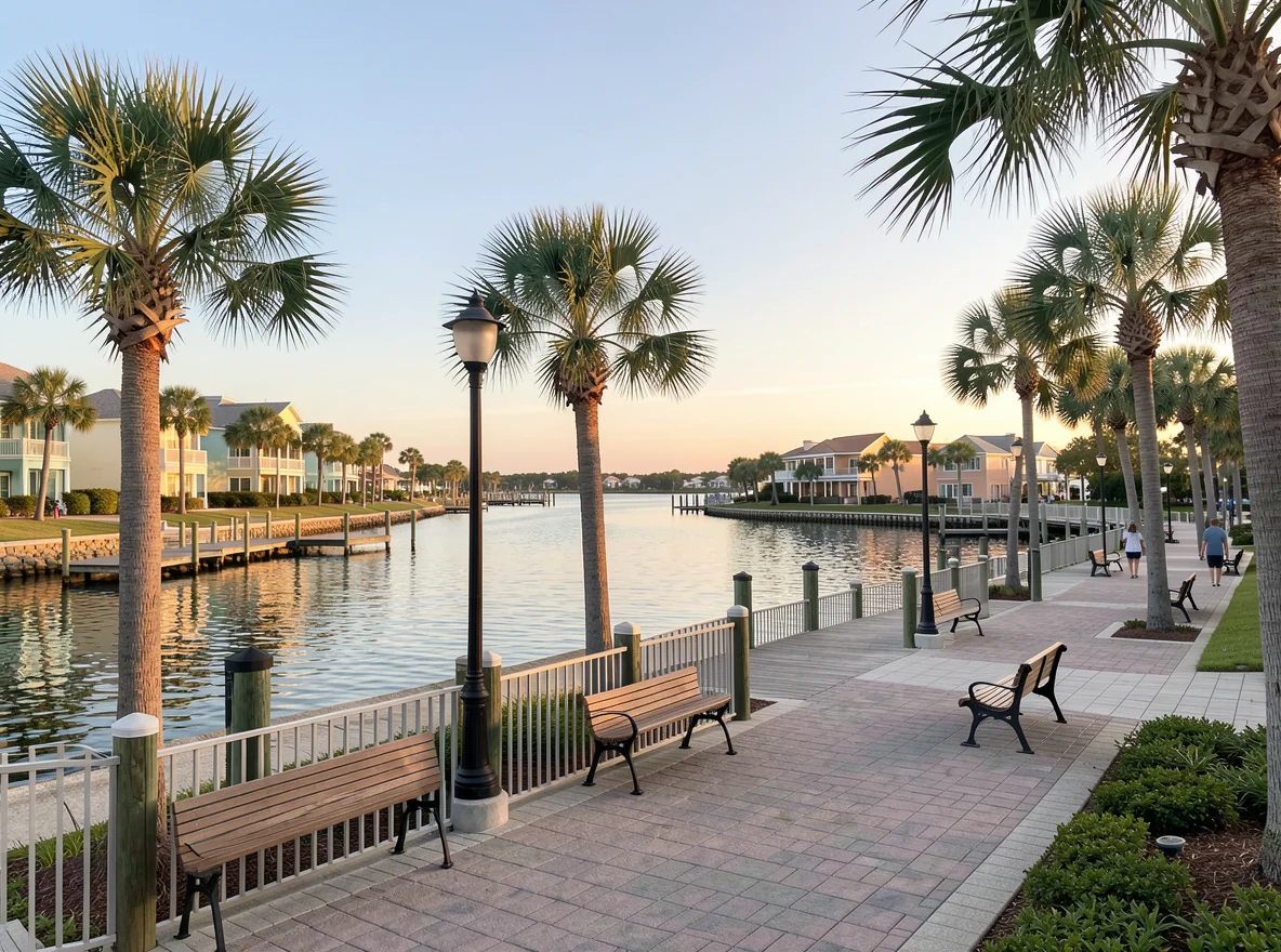 Waterfront scene in Largo