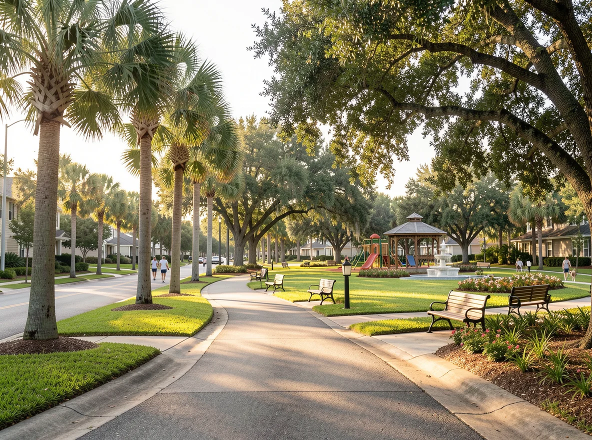 Trinity neighborhood streetscape
