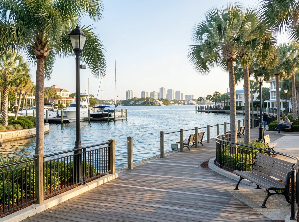 Waterfront view in St. Petersburg