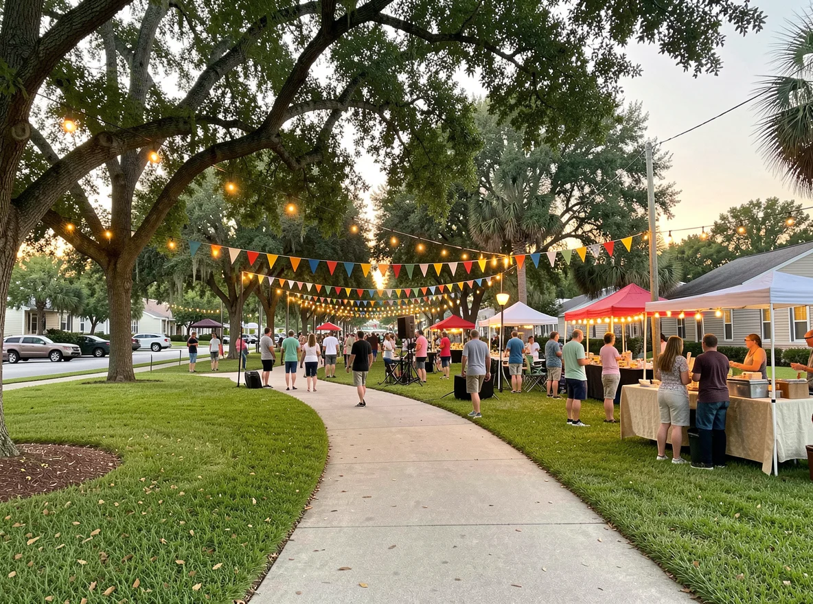 Community park setting in Pinellas Park