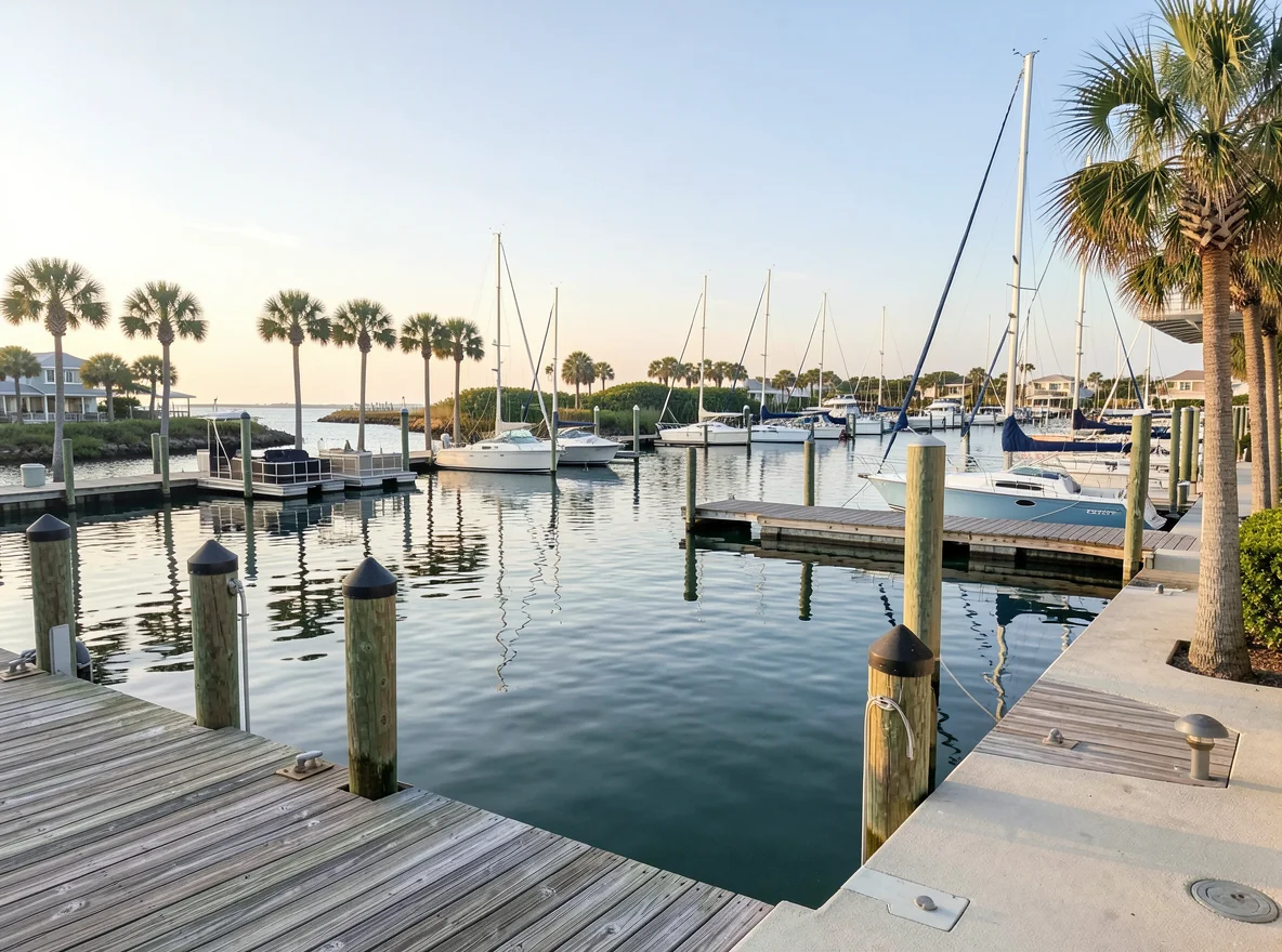Tarpon Springs waterfront marina scene