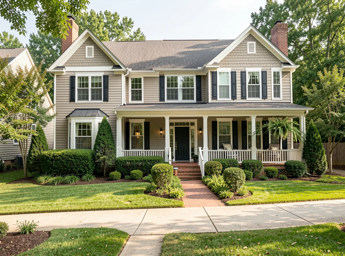 Well-kept homes in an Atlanta neighborhood