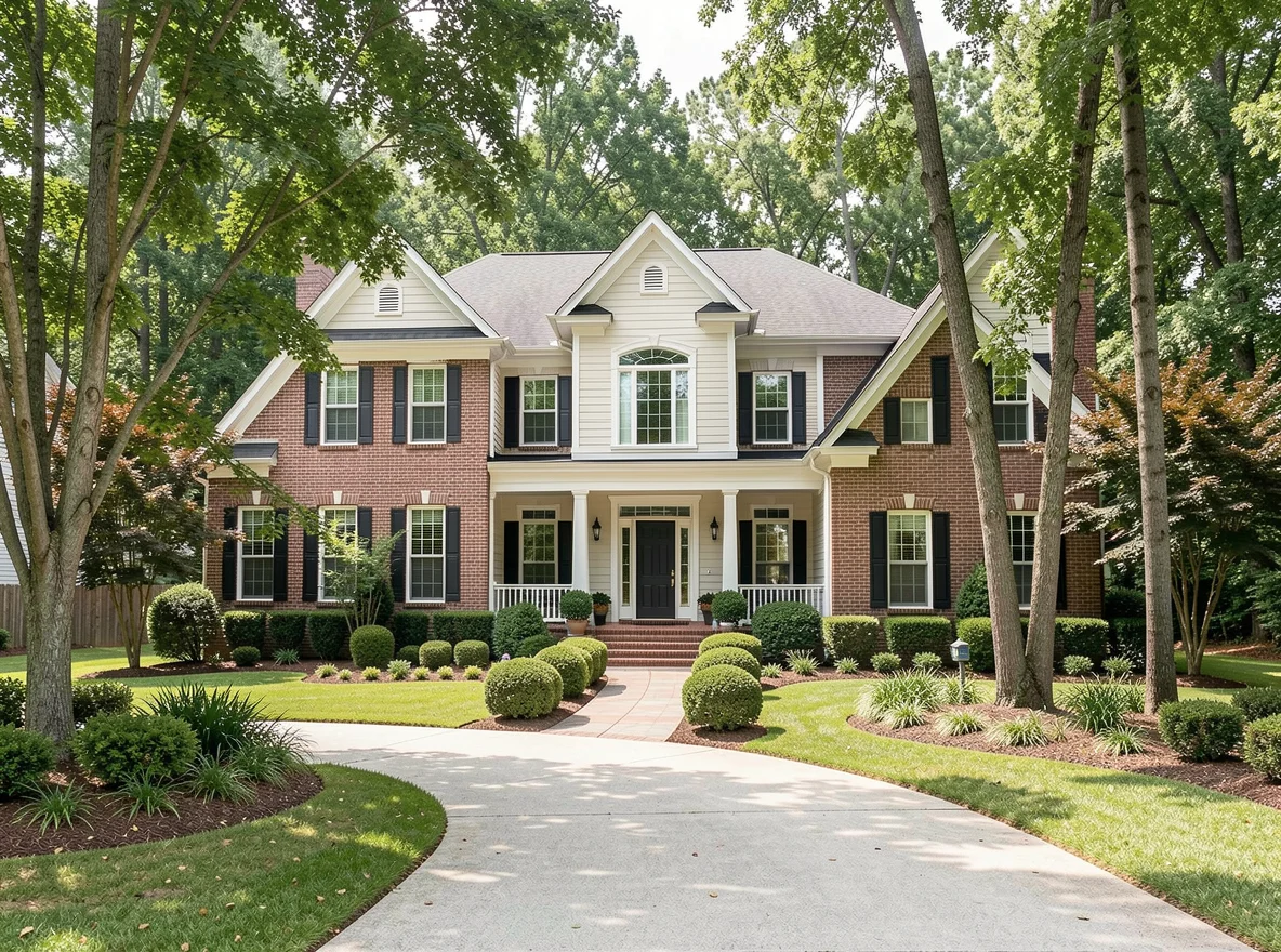 Elegant home exterior in Sandy Springs