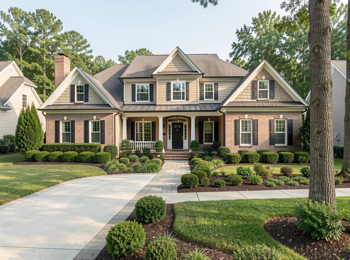 Elegant home exterior in Sandy Springs