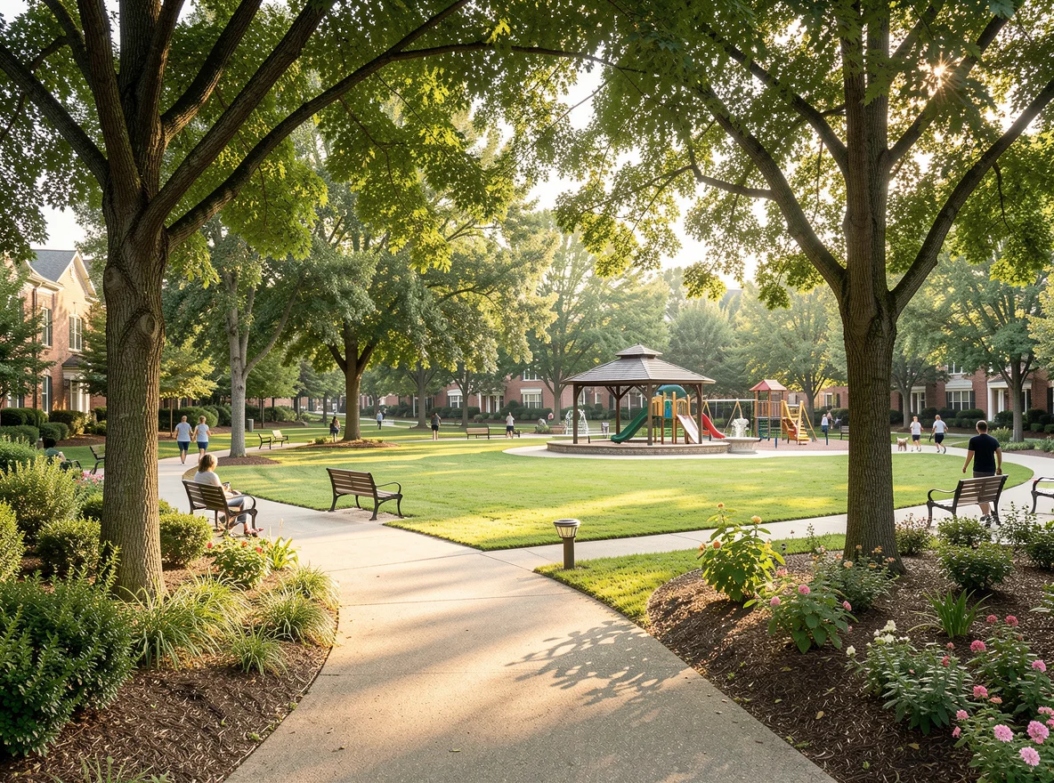 Neighborhood park in Chamblee, Georgia
