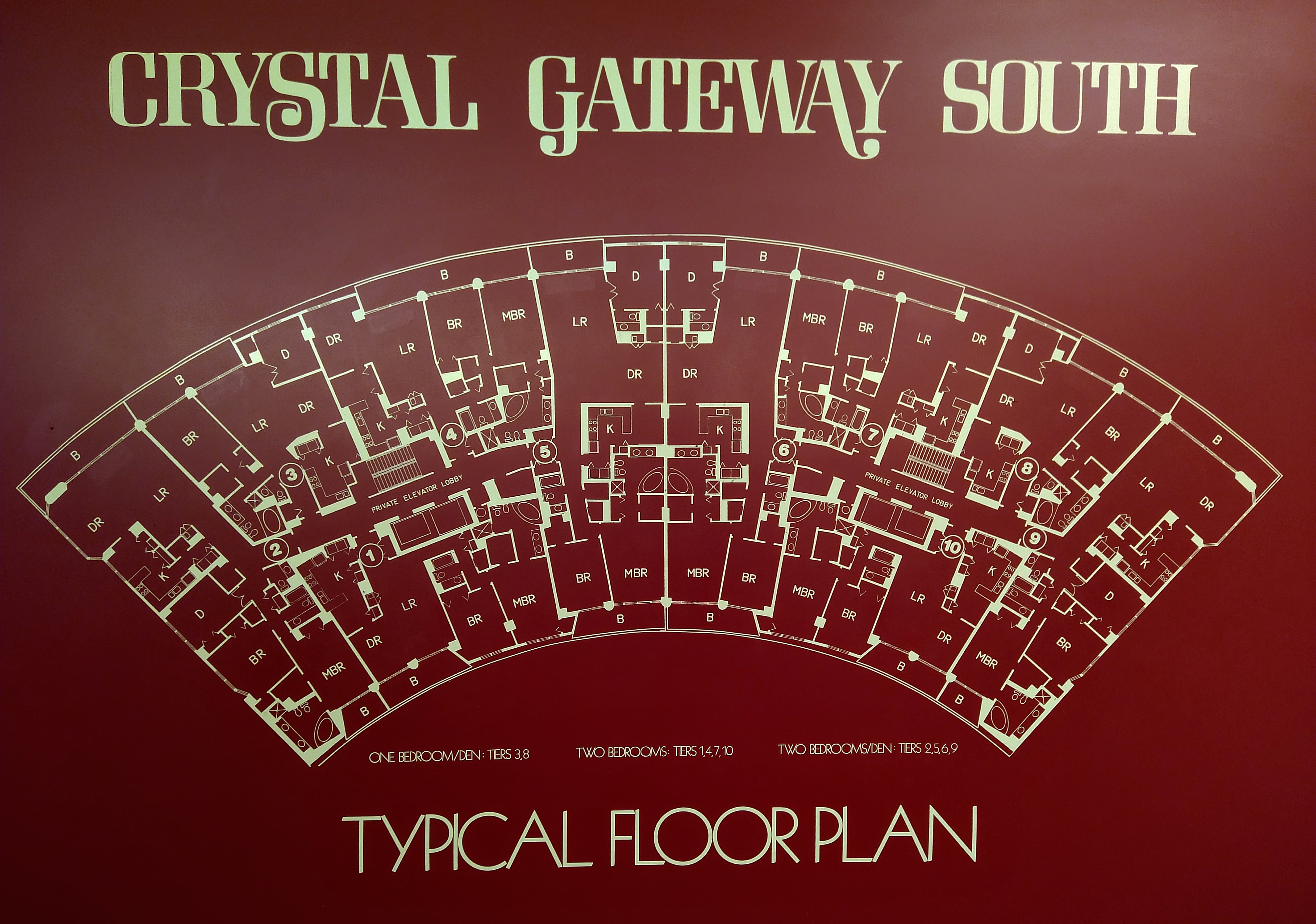 Crystal Gateway Condo Floorplans
