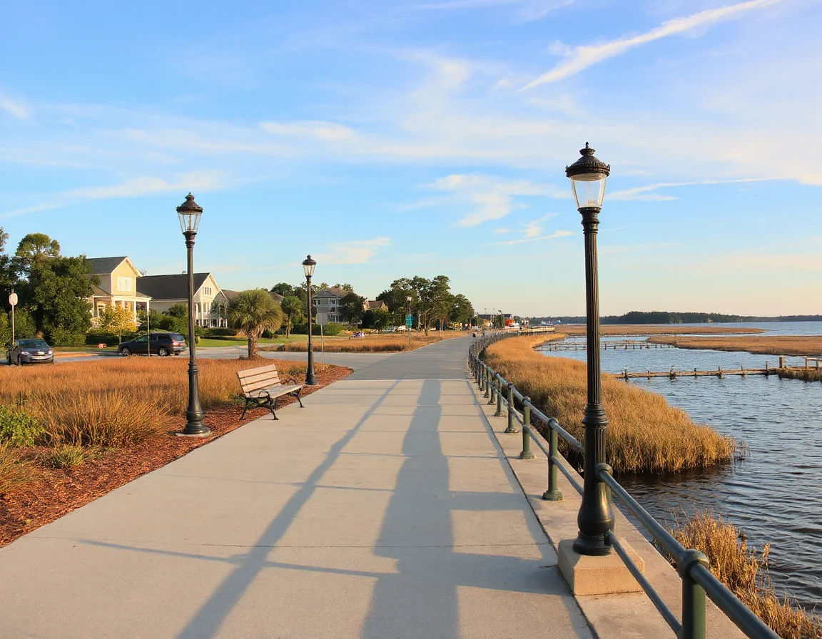 Tidal marsh shoreline near Seabrook Island