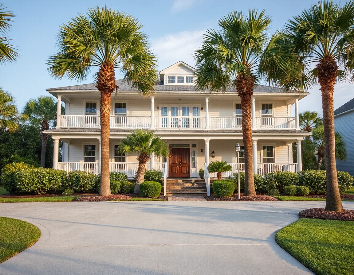 Coastal home exterior on Isle of Palms