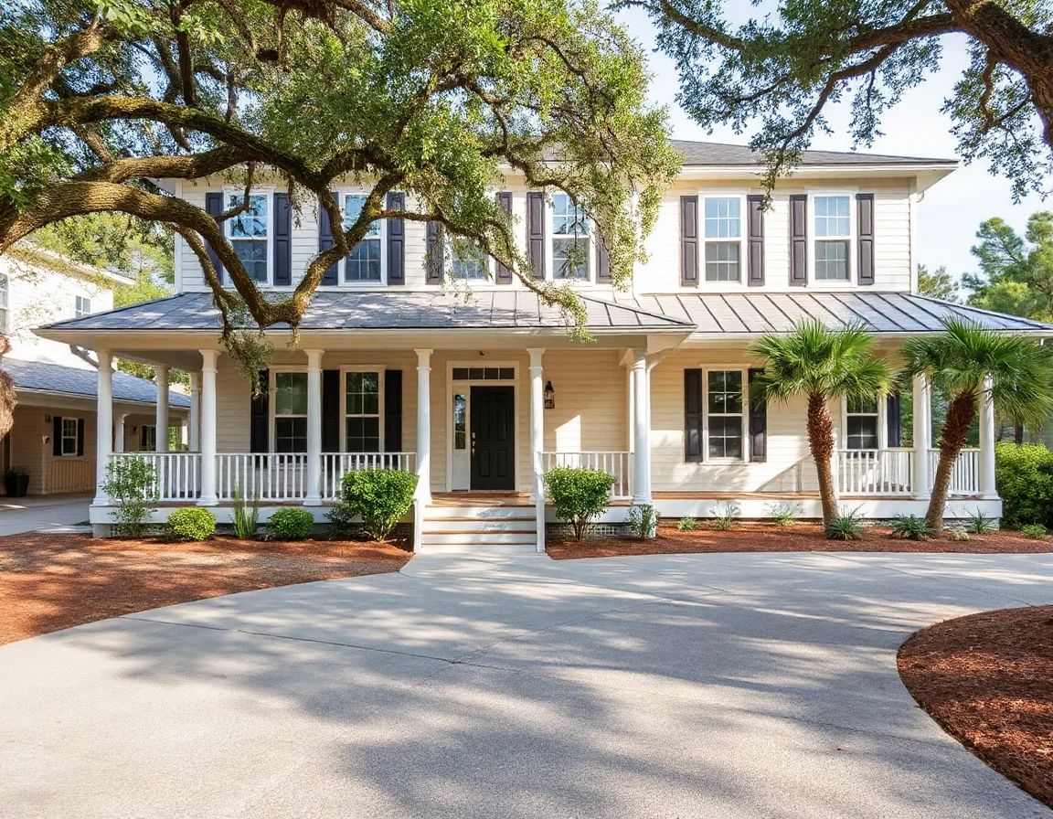 Lowcountry coastal home exterior on Seabrook Island