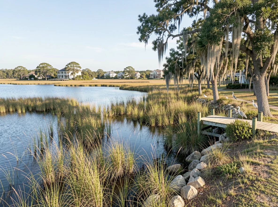 Tidal marsh landscape near Kiawah Island