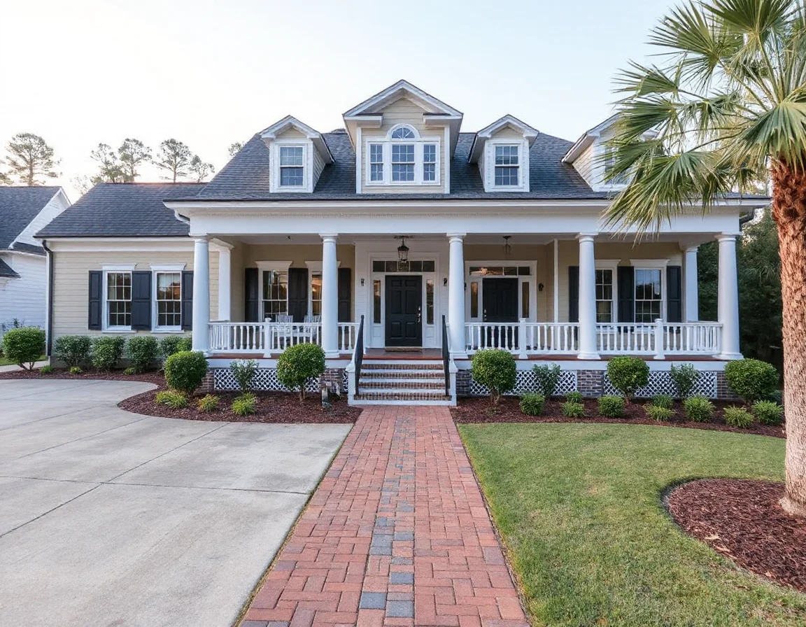 Lowcountry home exterior prepared for listing in Daniel Island Park