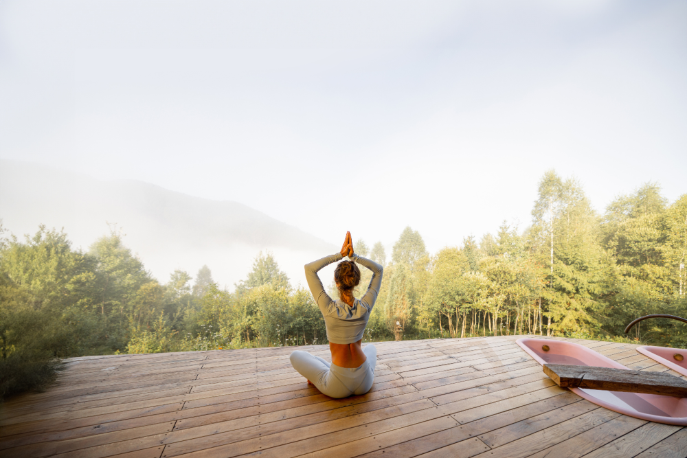 peaceful mountain living