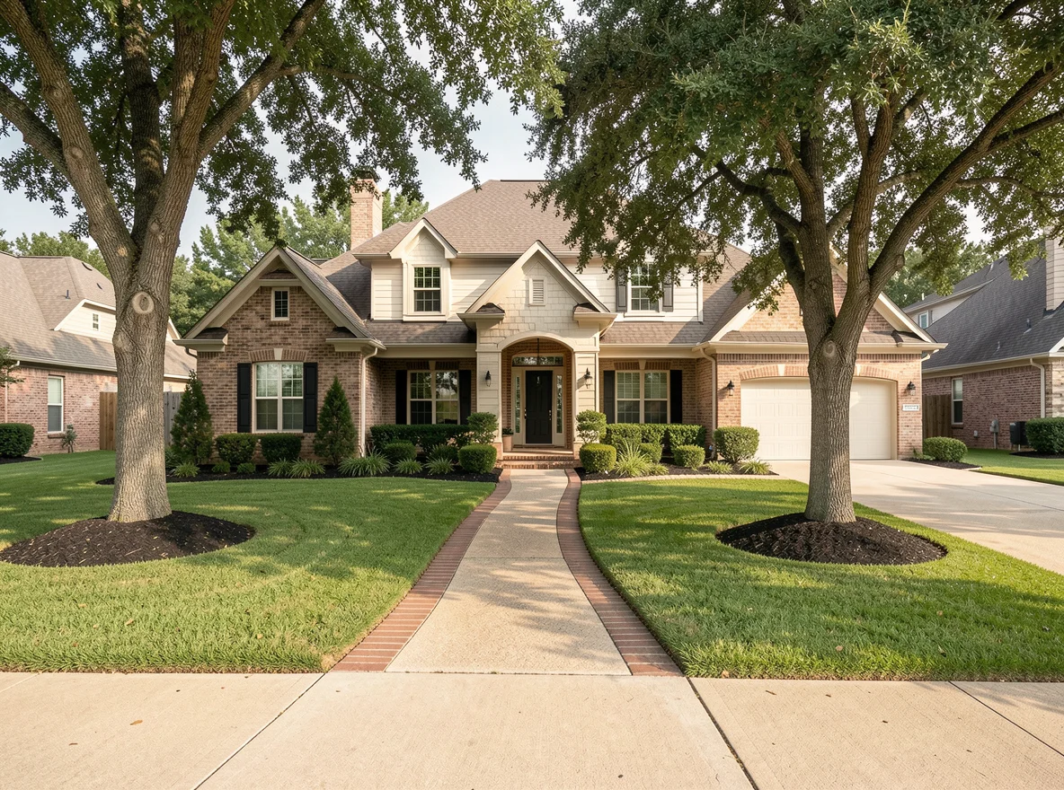 Arlington home exterior in a North Texas neighborhood