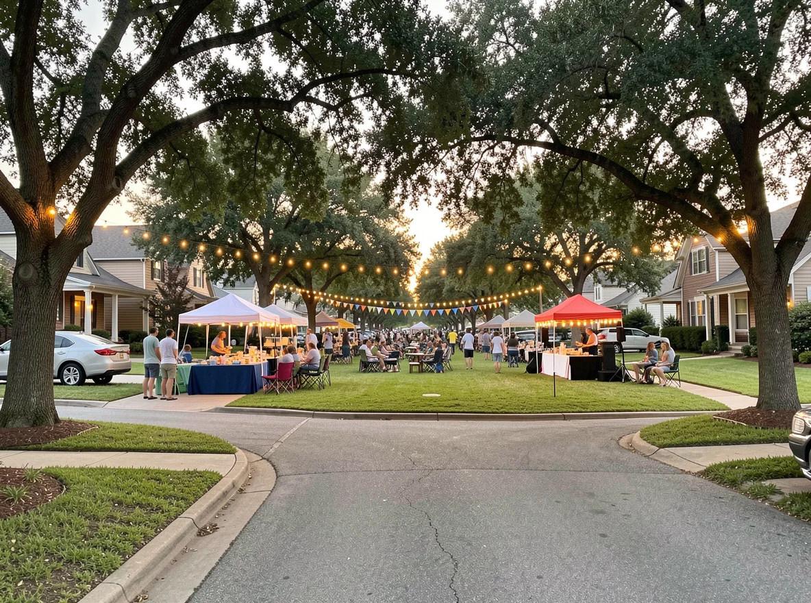 Walkable Fort Worth neighborhood setting