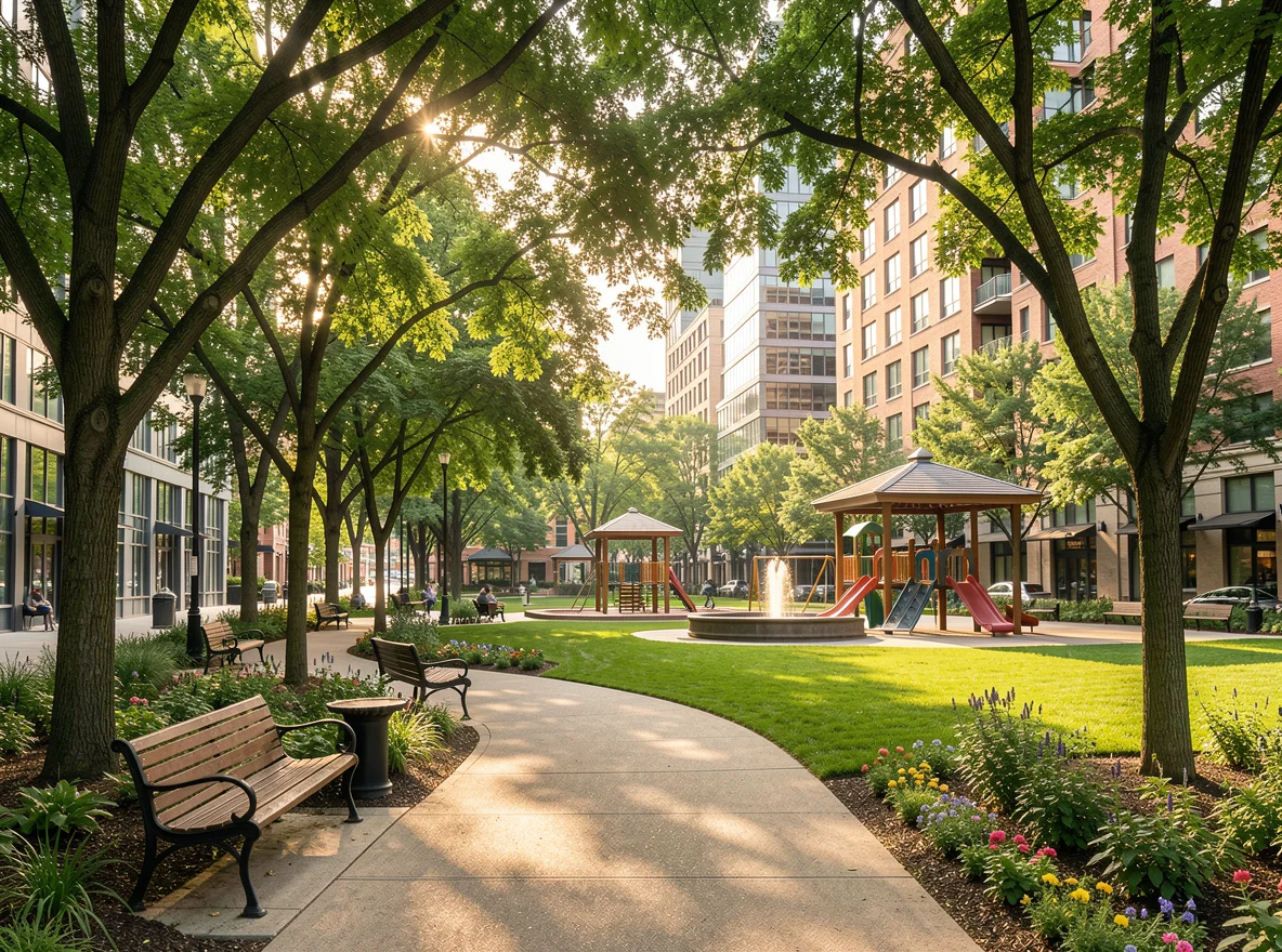 Urban park setting in the West Loop