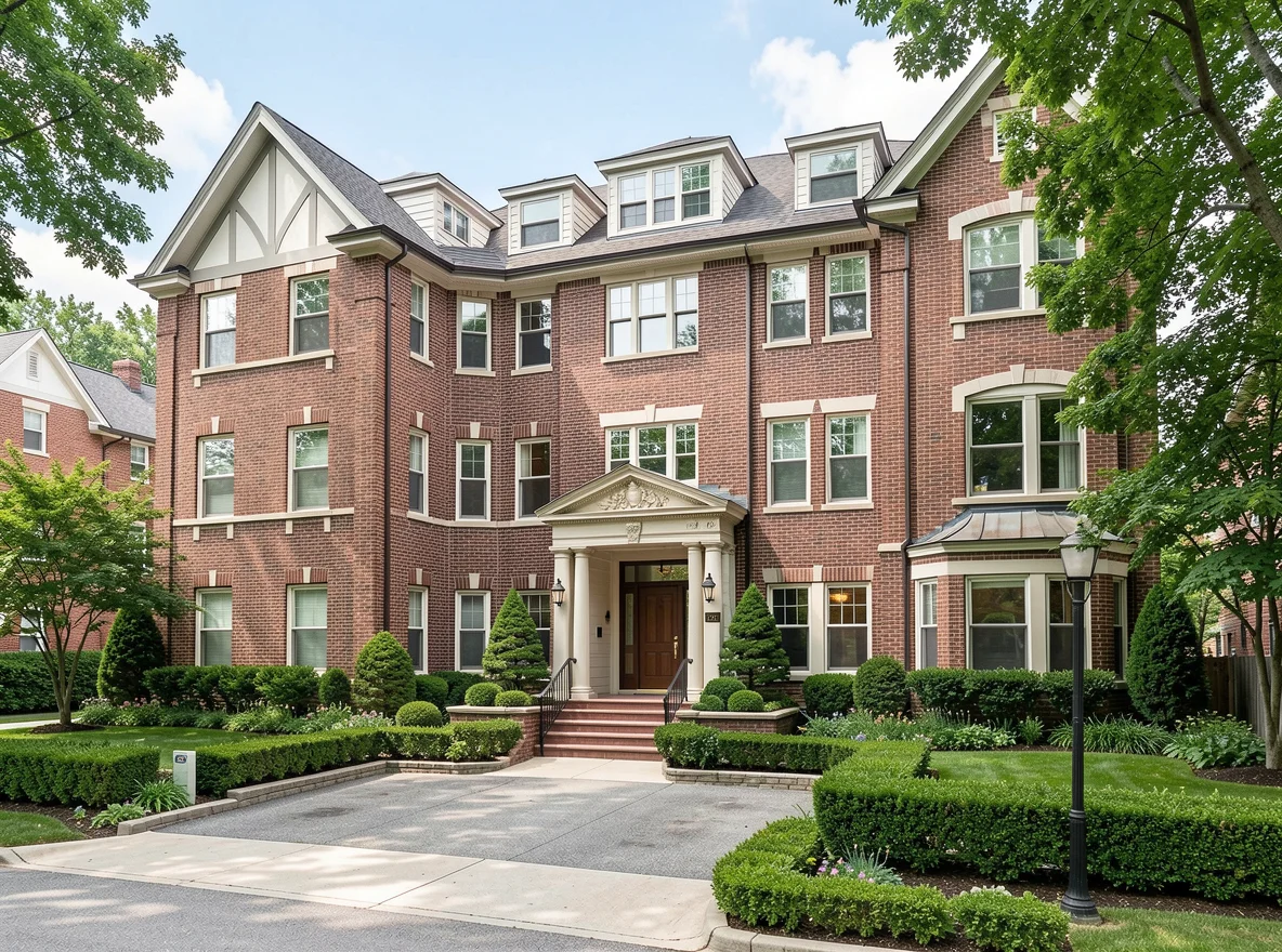 Condo building exterior in Lincoln Park Chicago