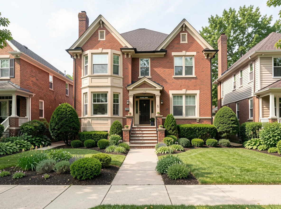 Lakeview home exteriors with strong curb appeal