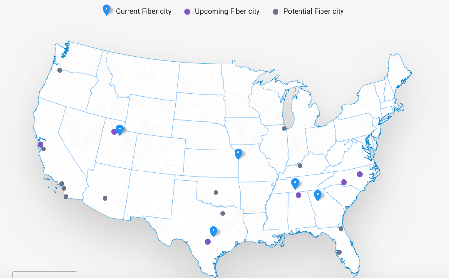 google fiber coverage map