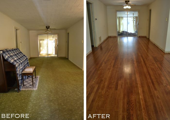 hardwood flooring from carpet, beth sterner