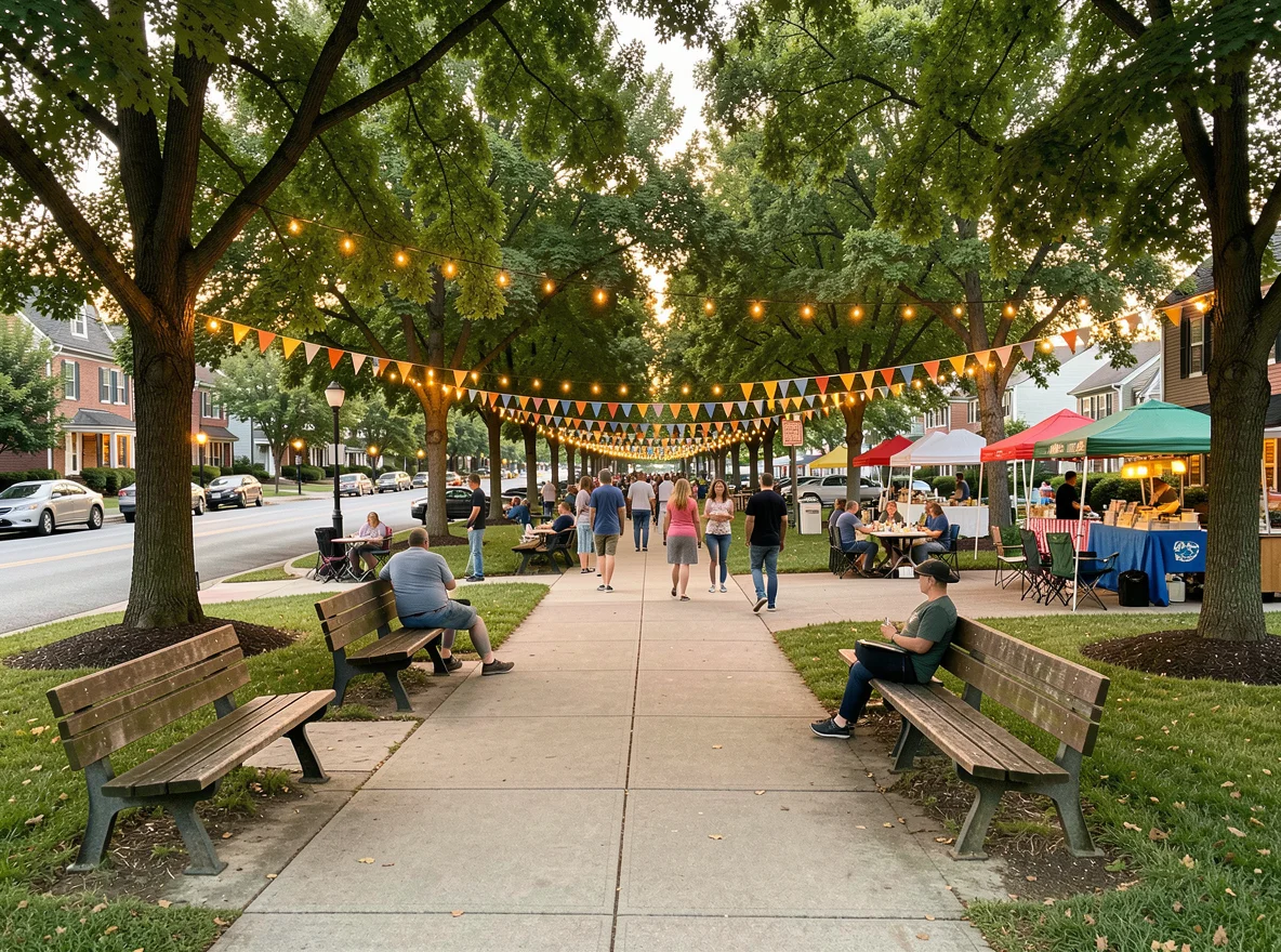 Community green in Hampton