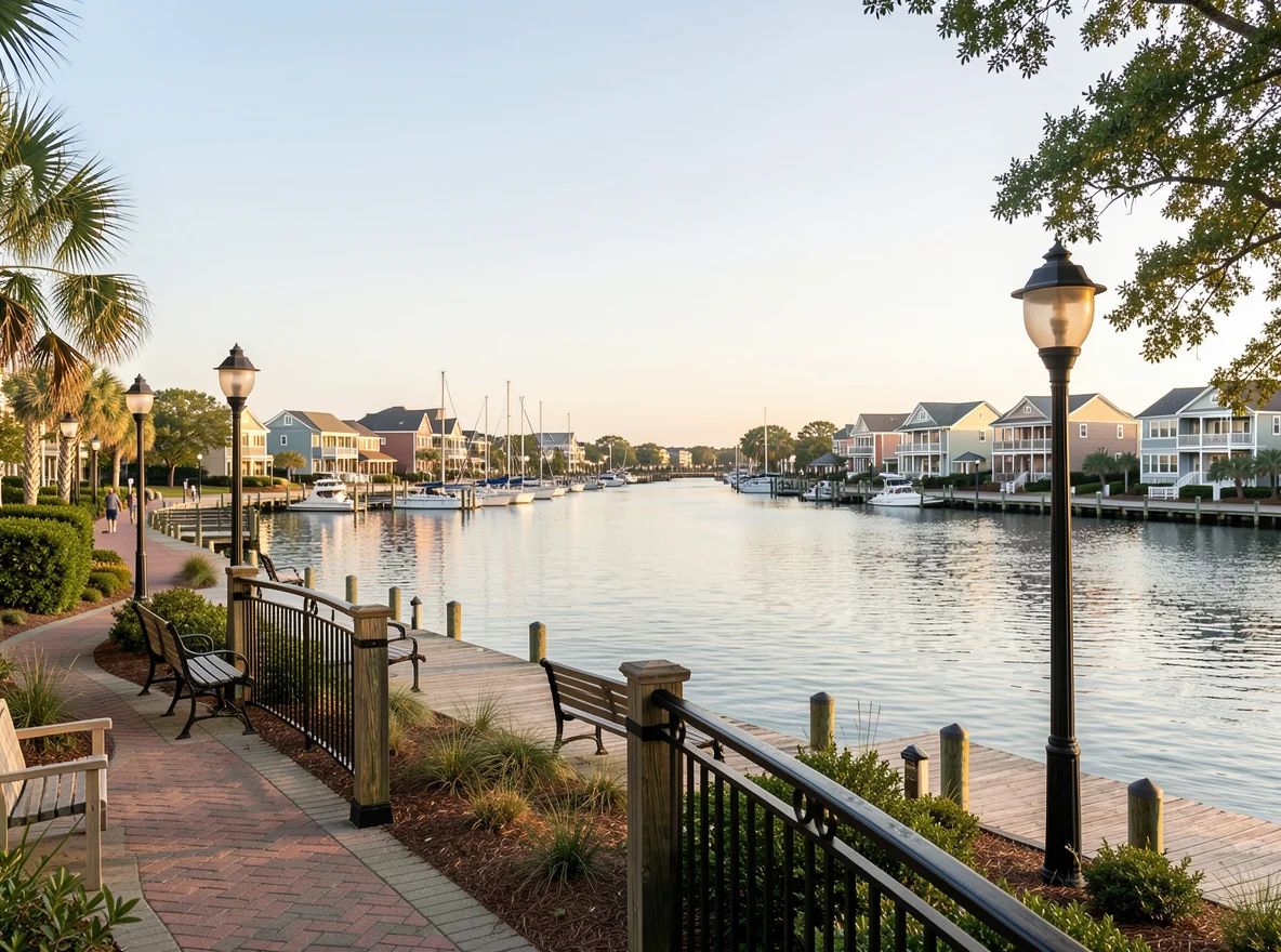 Waterfront view in Norfolk