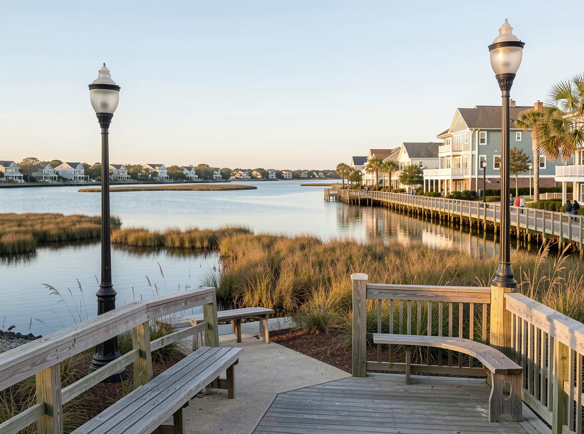 Waterfront scene near Hampton