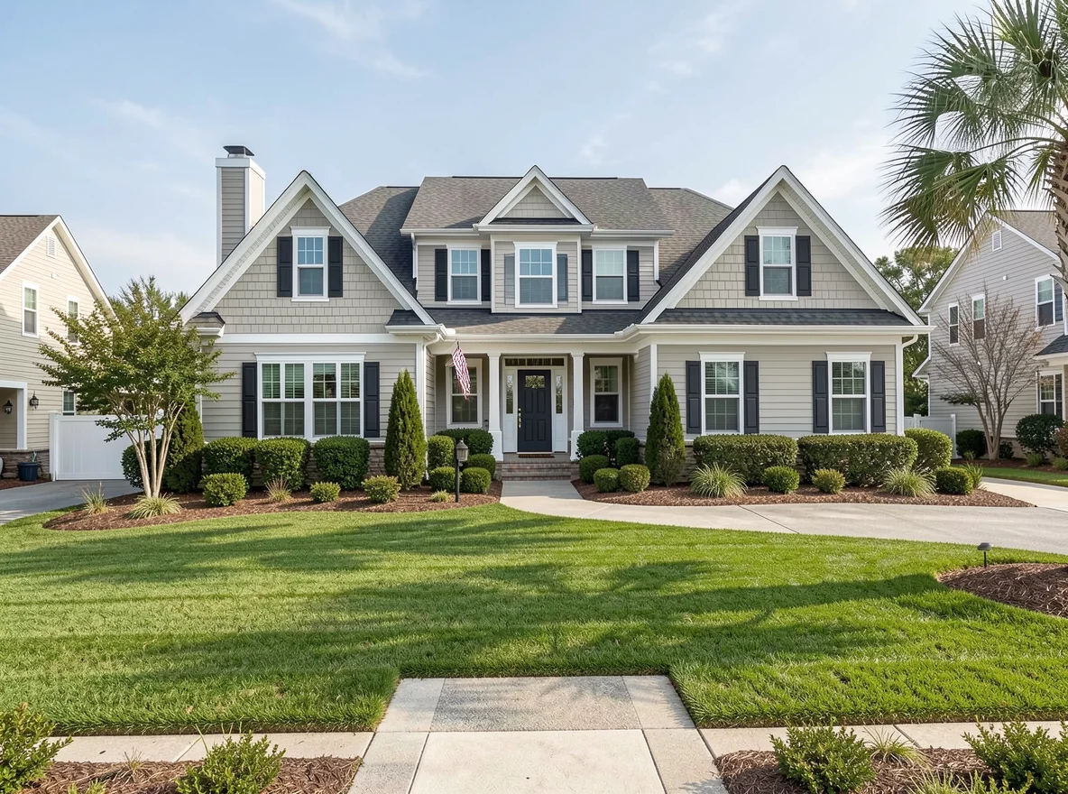 Home exterior in a Virginia Beach neighborhood