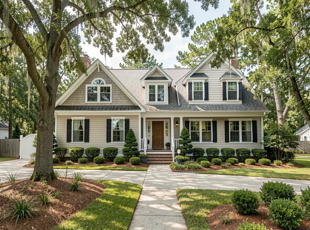 Home exterior in Norfolk neighborhood