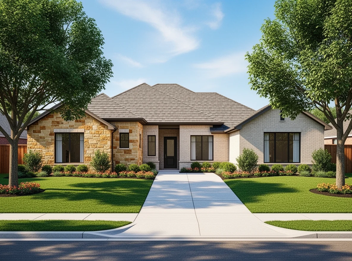 Modern Texas home exterior in Dallas