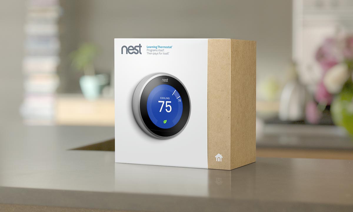image of the nest thermostate, a popular smart thermostat option