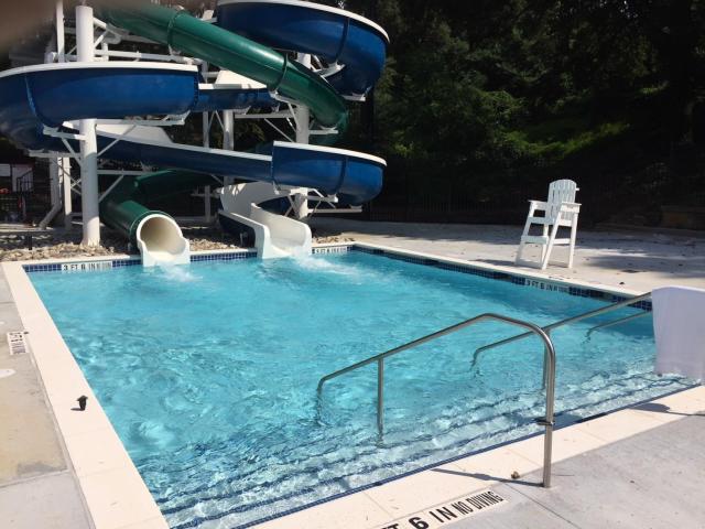 Holding Park Aquatic Center water slides