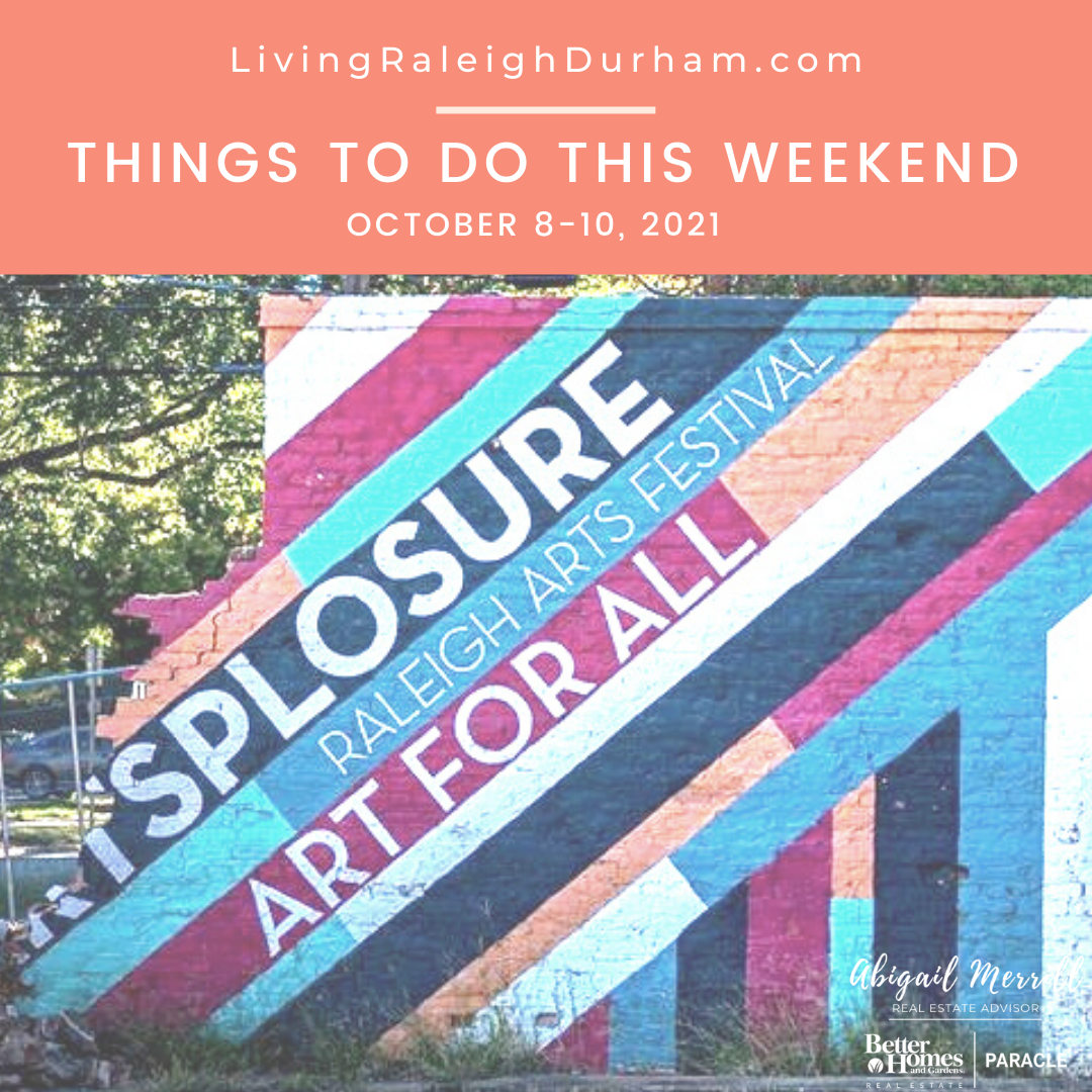 Living Raleigh Durham Weekend Events: October 8-10, 2021 Raleigh Arts Festival mural