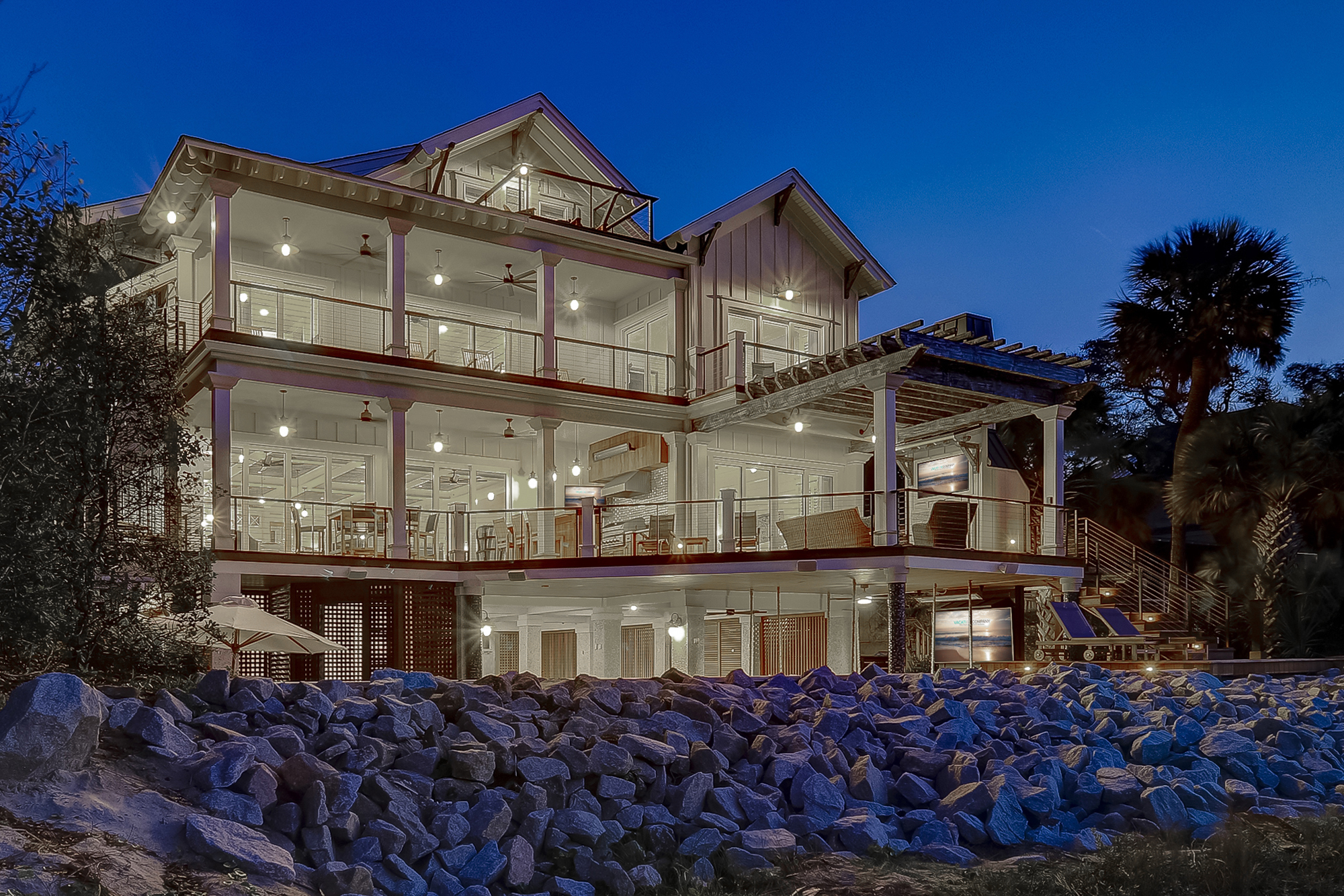 125 Dune Lane Hilton Head Island at Night