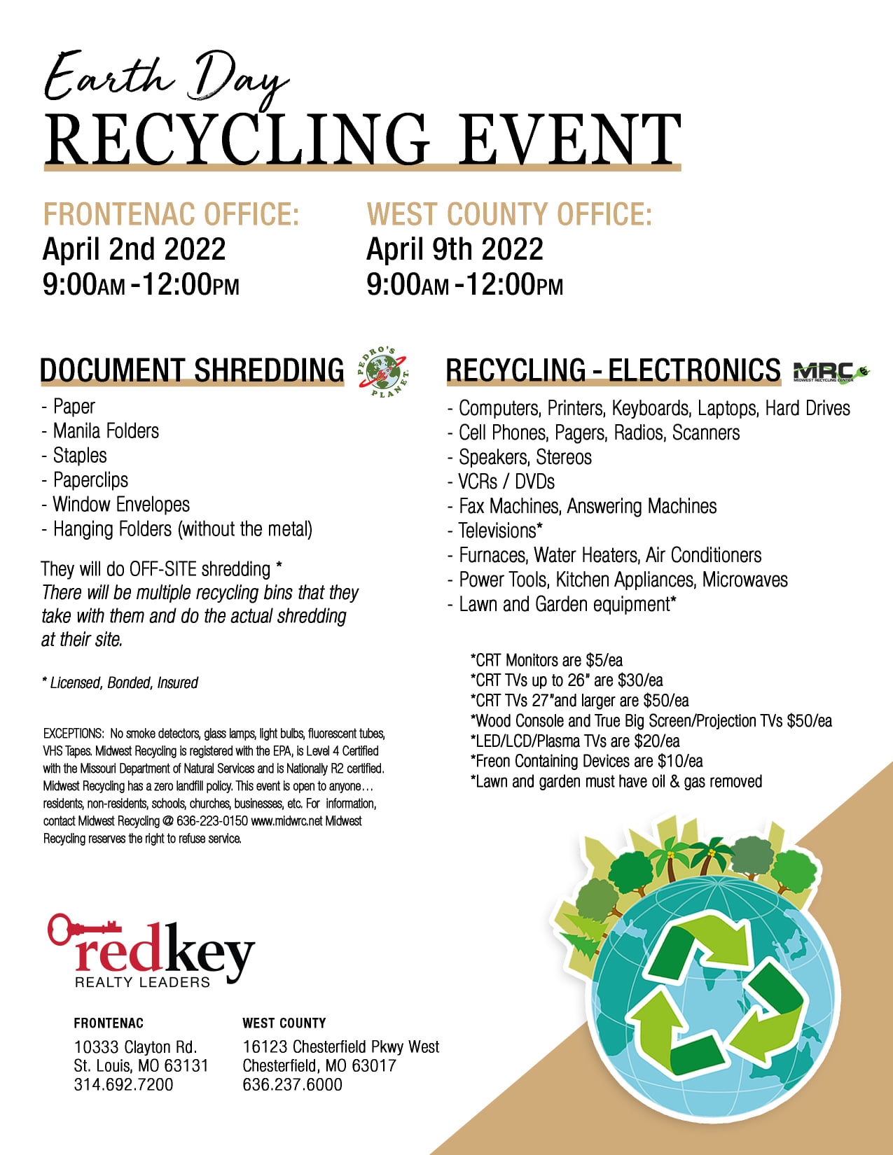 Earth Day Recycling Event