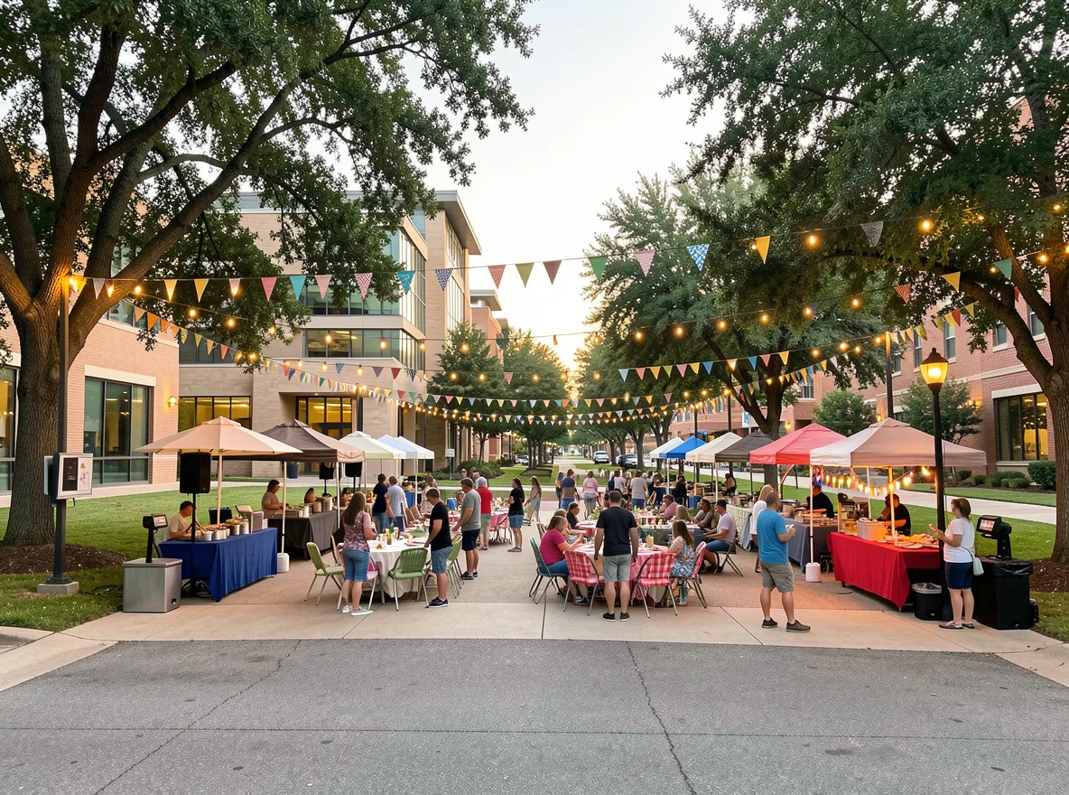 Community scene in Arlington, Texas