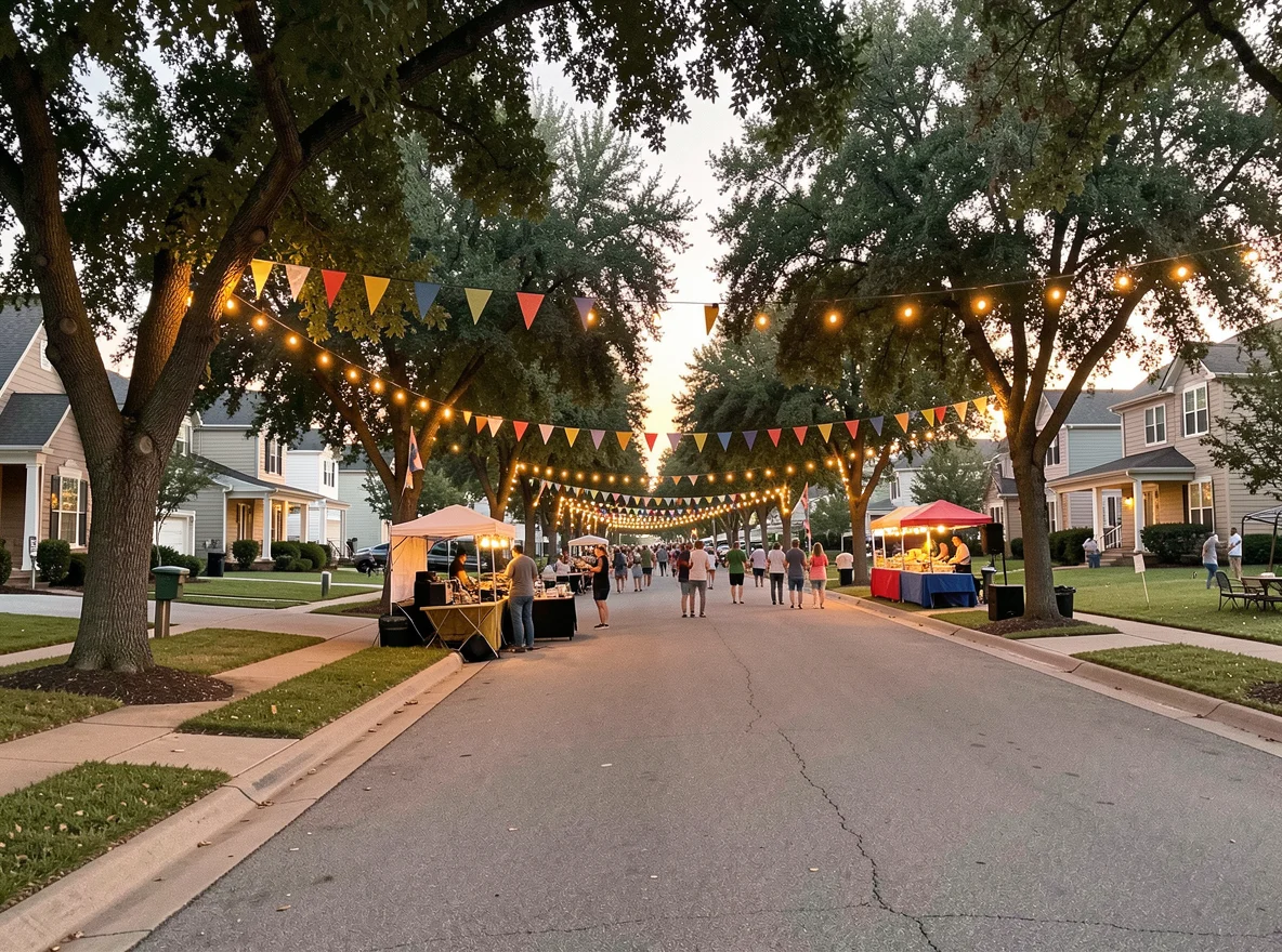 Fort Worth neighborhood with mature trees and well-kept homes
