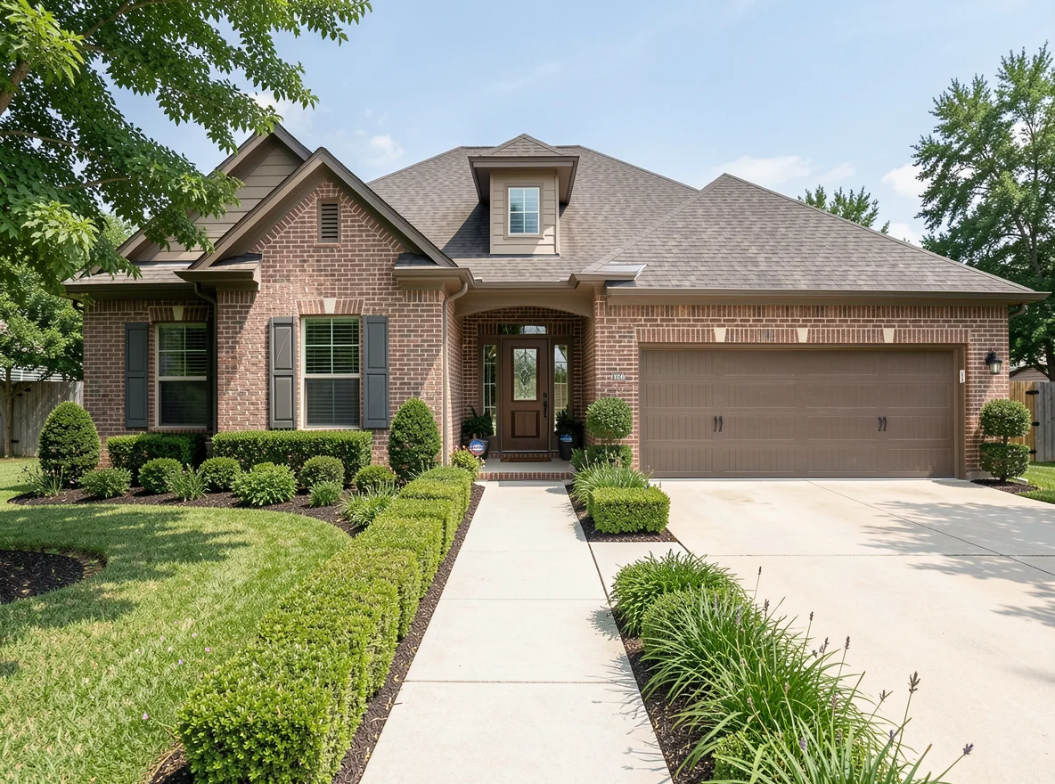Fort Worth brick home exterior with fresh curb appeal