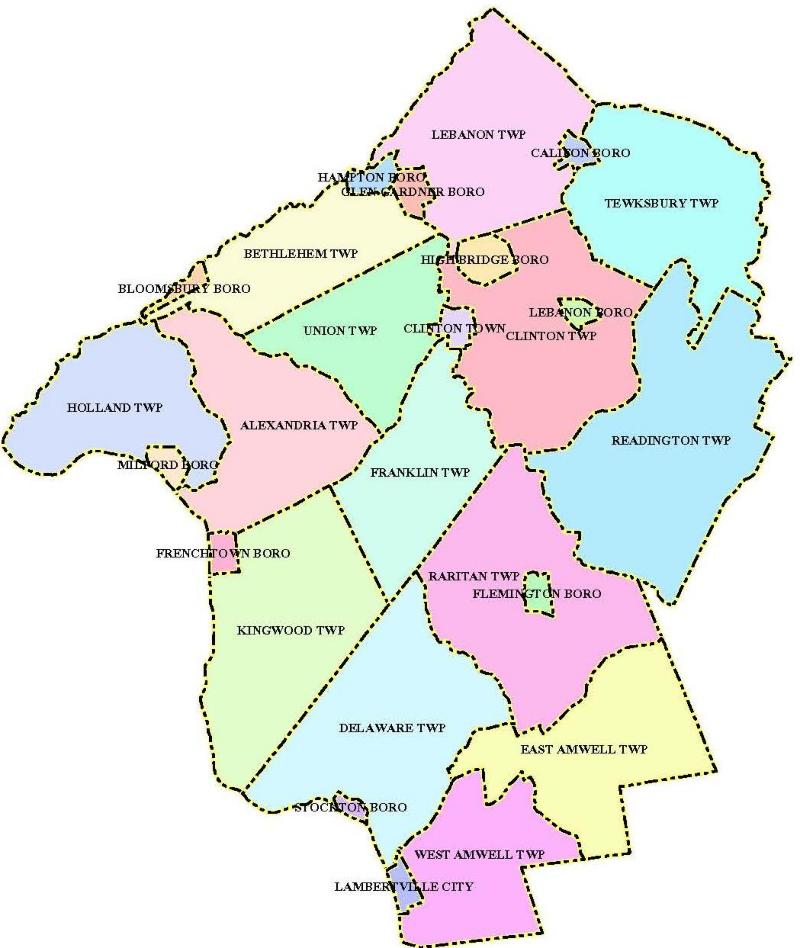 Hunterdon County Map