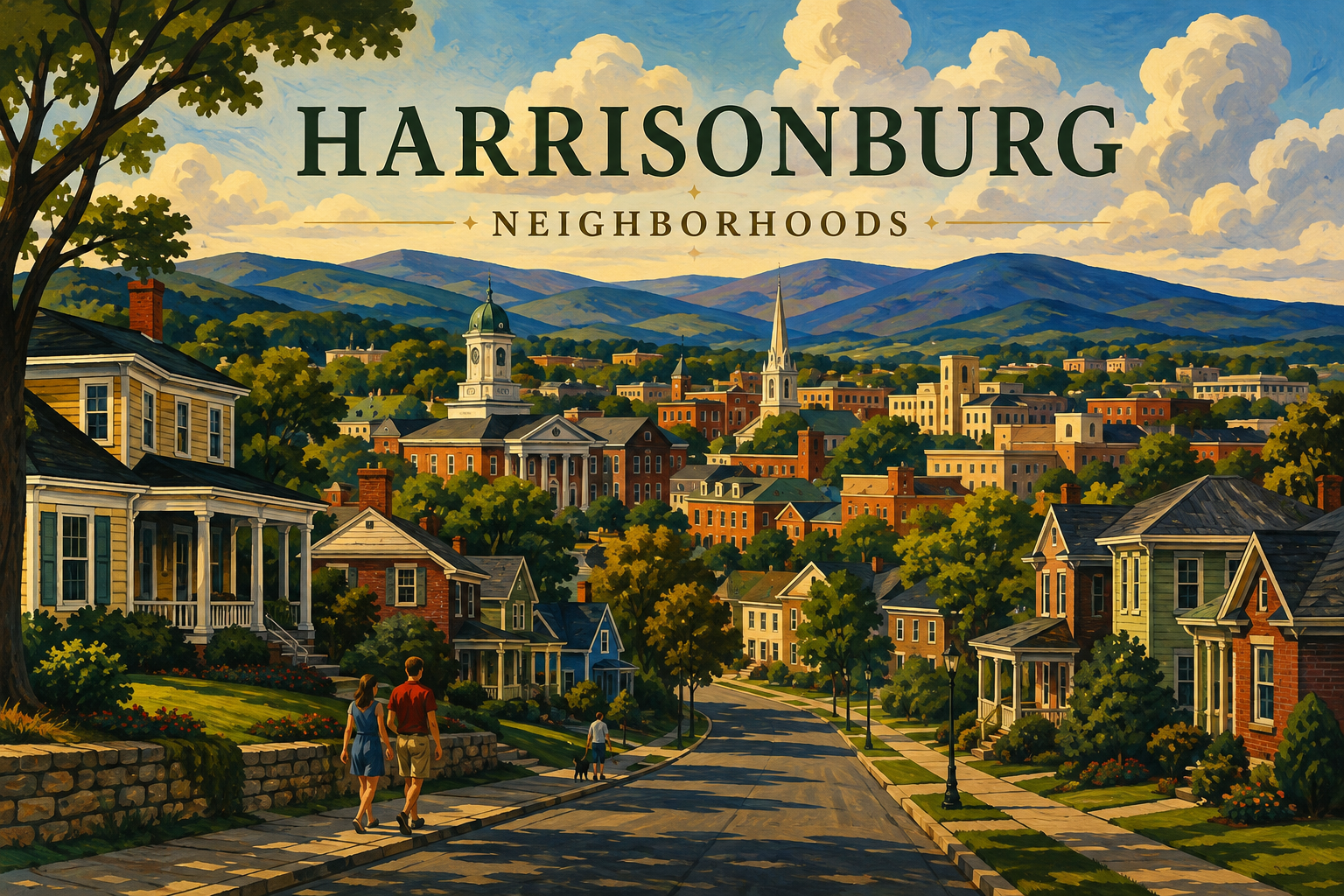 Illustrated Harrisonburg Neighborhoods guide