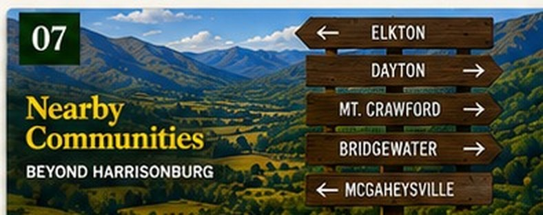 Nearby Communities — Beyond Harrisonburg