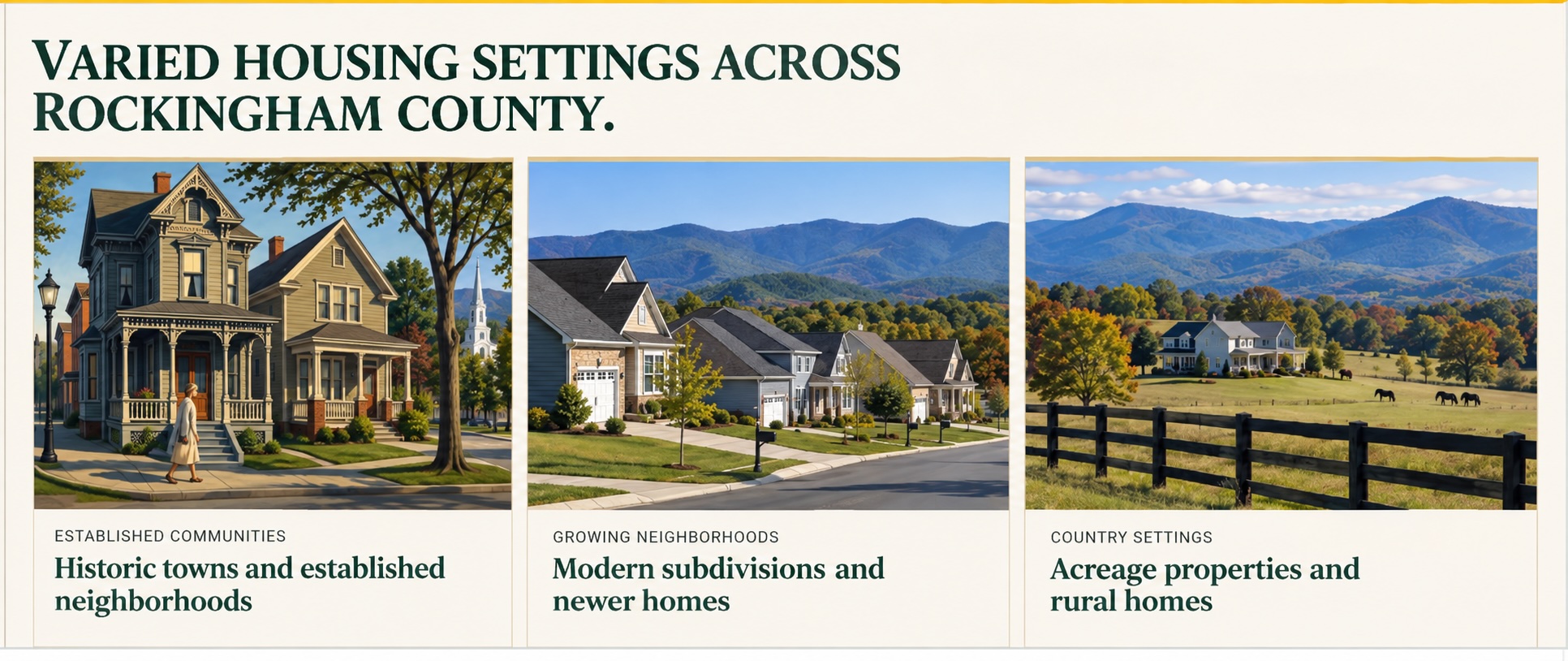 Rockingham County housing character composite