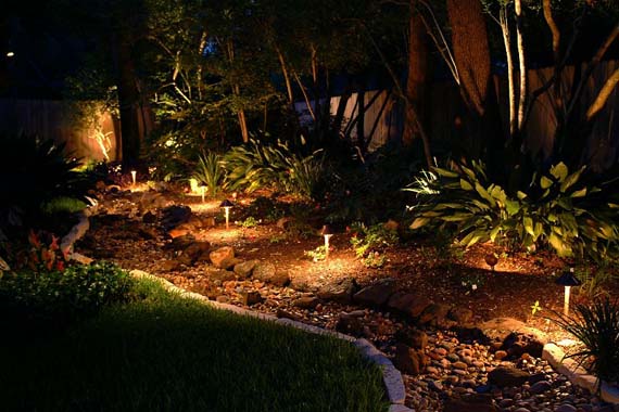 Light up landscaping