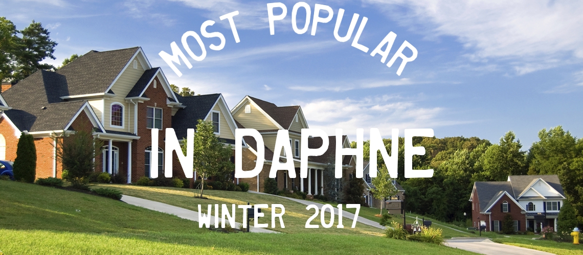 Most Popular Neighborhoods in Daphne - Winter 2017