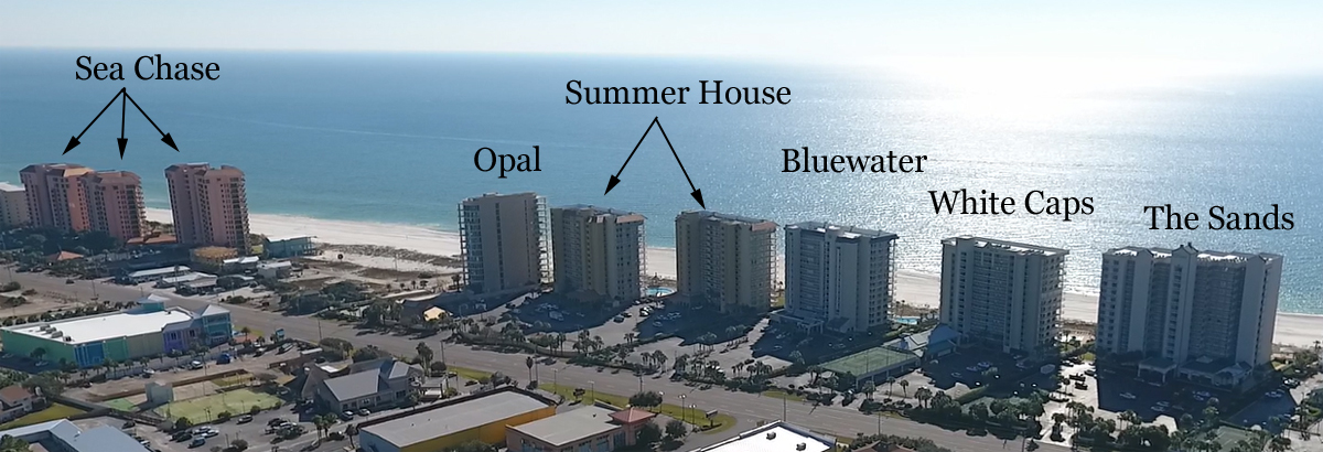 Aerial Condo Map Of Orange Beach Real Estate