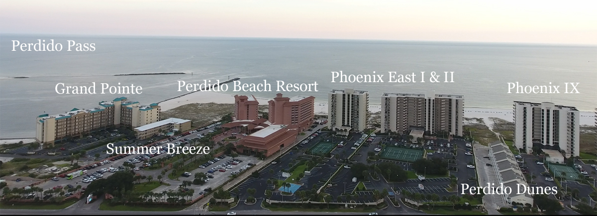 Aerial Condo Map Of Orange Beach Real Estate