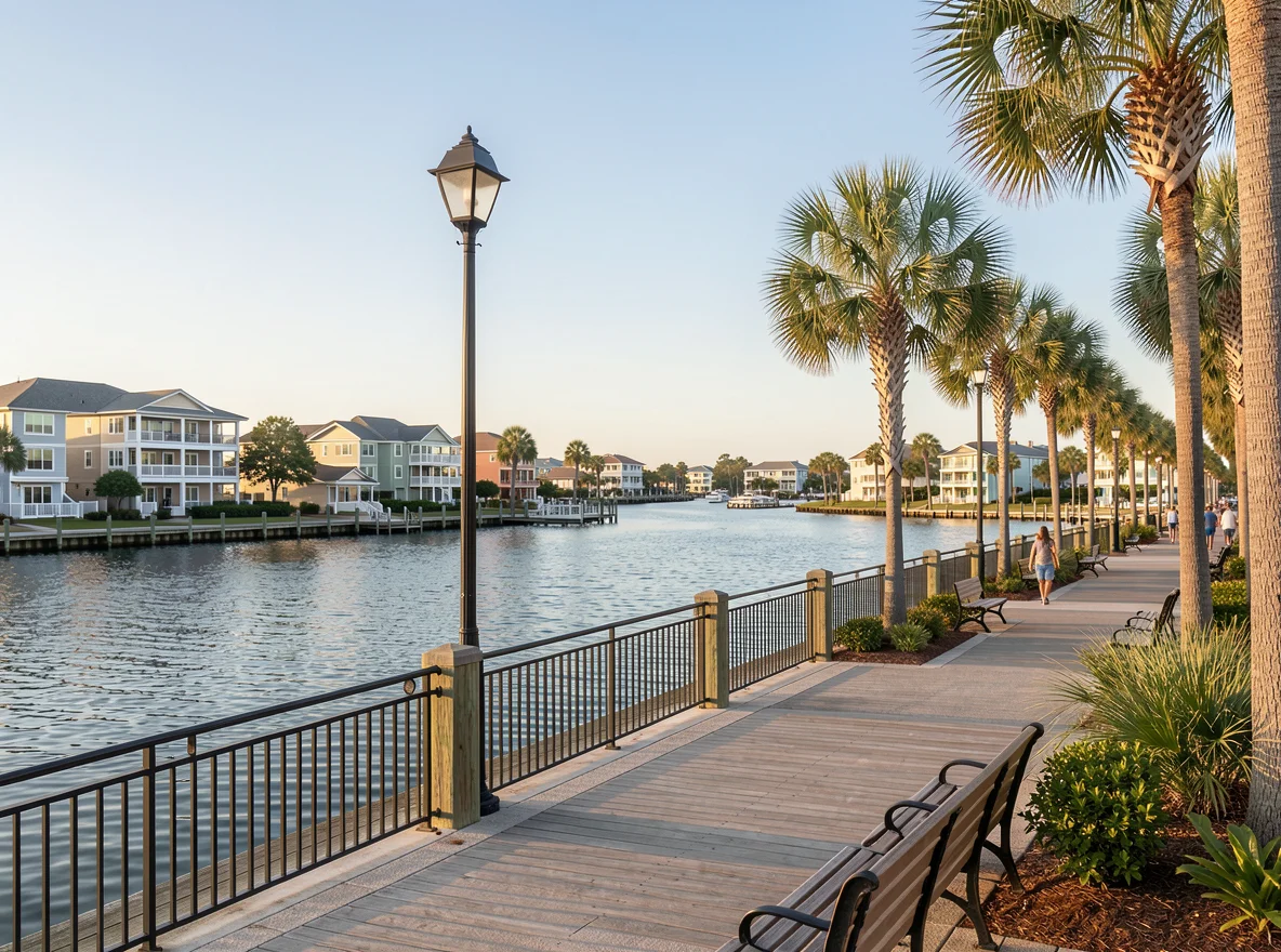 Waterfront residential scenery in Sarasota