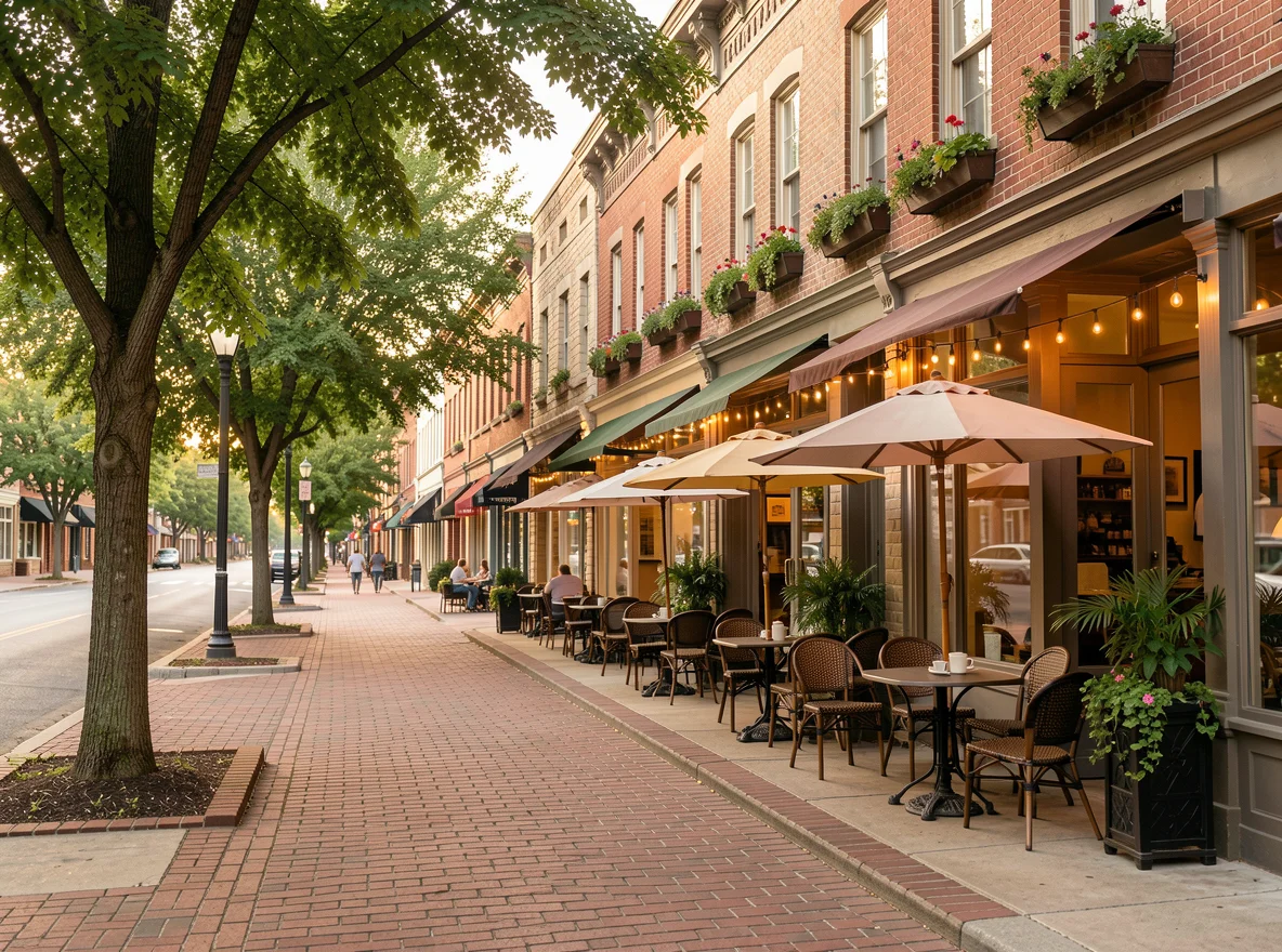 Historic streetscape in Roswell